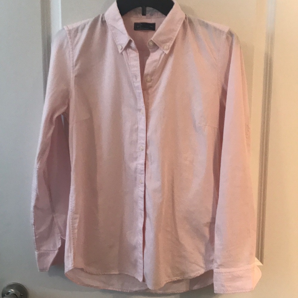 Professional pink button down shirt